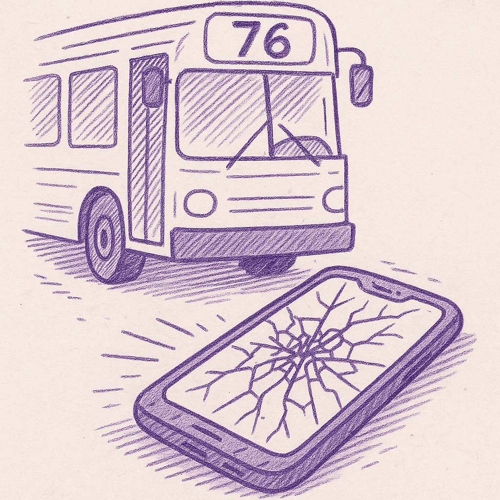 My Phone got Run Over By A Number 76